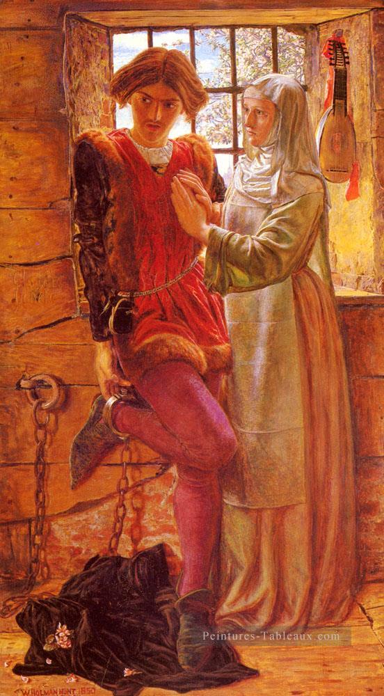 Claudio et Isabella anglais William Holman Hunt Peintures à l'huile